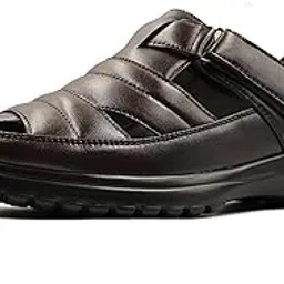 doctor ortho-fit Doctor Orthofit™ Orthopedic Roman Sandals for Men | Soft Cushion Footbed | Lightweight & Anti-Slip Sole |Faux Leather Upper | Comfortable Casual Outdoor Sandals for Men-DASH-02-picture-32