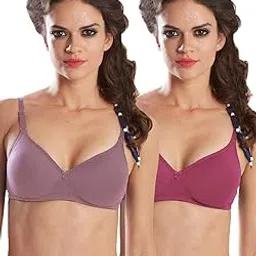 sonari 0026 Women's Heavily Padded T Shirt Bra | Seamless, Wire Free, Perfect Design for Low Neckline Outfits | Skin Friendly Polyster Used for All Day Comfort (Pack of 2)-picture-35