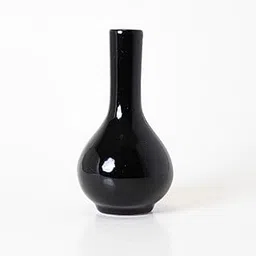 KALAKRITI Ceramic Black Bud Vase | Slim Decorative Tabletop Pot | Ideal for Single Stems, Dried Flowers & Minimalist Home Decor | Suitable for Living Room, Office, Shelf Styling & Gifting-picture-16