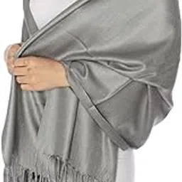 Kkrish Women Neck Scarf Plain Soft Stole With Fringe's, Hijab Wrap Dupata-picture-49