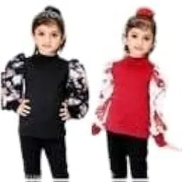 Classy Cotton Blend Printed Tops & Tunics for Girls Multi 2 7-8 Years-picture-14