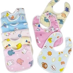 Khillayox Waterproof Bib For Baby Apron with Adjustable Button – Easy-Clean Feeding Apron for Infants & Toddlers-image-23