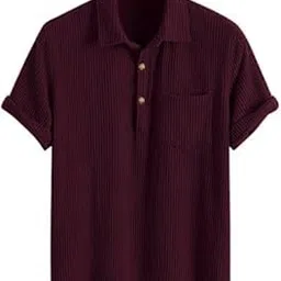 colorchakra Mens Waffle Knit Polo Tshirt Collar Knitted Shirt for Men M to 3XL-picture-40