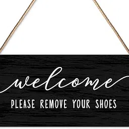 Please Remove Your Shoes Sign, No Shoes Sign for House, Shoes off Sign for Front Door Welcome Decor, Please Take off Your Shoes Sign, Housewarming Gifts for New House Home-picture-13