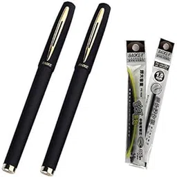 Baoke Definite Smooth Gel Pen with Refill (2 Black Pen + 2 Black Refill)-image-16