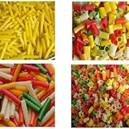 PNC Quality bazar Combo of Golden/ Colourful / Rings / Pipes Fingers fryums Papad Ready to Fry 800 Gm ( 200 X 4 )-image-10