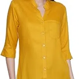 lianafashion Women's Rayon 3/4th Sleeve Solid Casual Shirt-picture-22