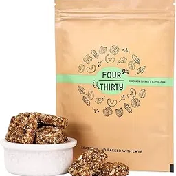 FourThirty Coconut Sesame Bites | Tasty Healthy Snacks | Gluten-Free Snacks | Made With Dates & Jaggery | Vegan | Sugar-Free | No Preservatives | 2 x 150 g | Pack of 2-picture-14