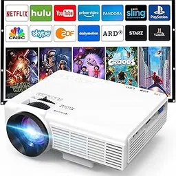 Mini Projector 1080P Full HD Supported Portable Cinema Projector Compatible with TV Stick Smartphone & Tablet PC HDMI USB AV TF-picture-57