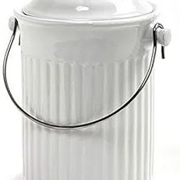 Norpro, White 93, 1 Gallon Ceramic Compost Keeper, One Size-picture-19