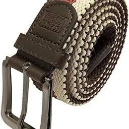 the tie hub Unisex 3-Lined Stretchable Woven Fabric Belt | Hole-Free Design | Fits Up to 40 Inches Waist | Perfect for Casual & Formal Wear-picture-23