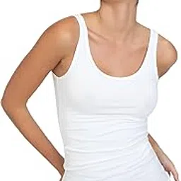 atimuna Women's Cotton Tank Top | Soft Stretchable Camisole with Spaghetti Straps Innerwear Sando for Girls & Ladies | Comfortable Undershirt for Layering-picture-21