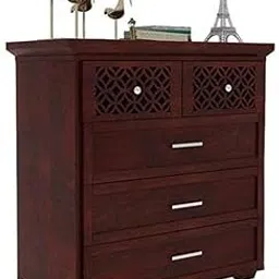 HARISHU HANDICRAFT Wooden Sideboard Cabinet | Solid Wood Kitchen Cabinet | Chest of Drawers for Living Room, Home & Dining Room (Walnut, Standard)-picture-21