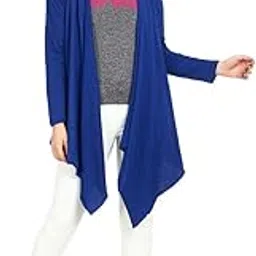 Women's Cotton Waterfall Shrug - Full Sleeves Fashion Cardigan Summer Top, Open Front Tie, Lightweight Layering Piece for Casual & Formal Looks-image-12