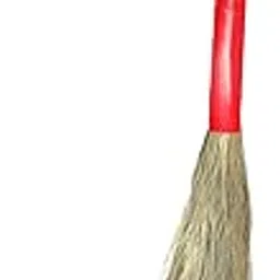 DadBe Natural Grass Broom | Meghalaya Grass Jhadu for Home Cleaning | Long Lasting & Durable Zadu | Removes Fine Dust from Floor & Ceiling | Plastic Handle | Lightweight & Eco-Friendly, Pack of 1-image-11