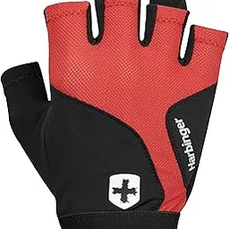 Harbinger Flexfit Training Gloves, Polyester-Leather Blend, Unisex, Black, Large (Red, XL)-picture-27