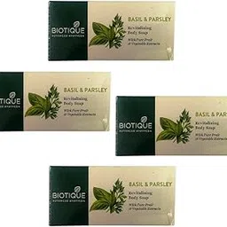 BIOTIQUE BASIL & PARSLEY REVITALIZING BODY SOAP 150GM-picture-46