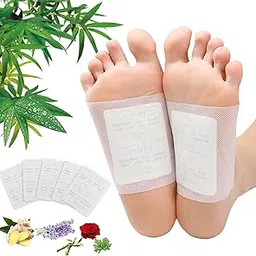 maguja Foot Pads | 100Packs Relief Stress Ginger Foot Pads And 100Pcs Adhesive Sheets For Foot Care Removing Impurities, Improve Sleep & Relieve Stress , Suitable For Travel Or Home Use (White)-picture-12