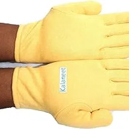 Kalaneet Cotton Beige Color Men Women Summer Heat Dust Protecting Hand Gloves (Pack of 1 Pair)-picture-33