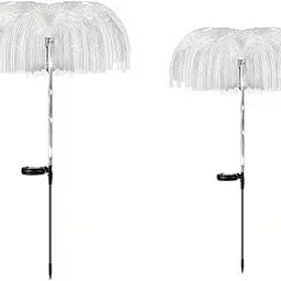 hardoll Solar Decorative Jellyfish Light LEDs on The Stake 7 Color Changing Waterproof Outdoor Home Garden Pathway Lawn Driveway(Pack of 2)-picture-11