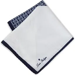 louis philippe Men Navy Print Formal Pocket Square-picture-43