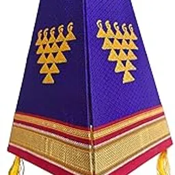 Akash Kandil (Saraswati) – Traditional Khun Hanging Lantern for Diwali Decoration | Foldable Handmade Aakash Kandil Diva Lamp Diya Butti for Balcony, Home & Festival Décor Lighting (Blue)-picture-17