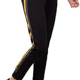 bluecon Women's Slim Fit Polyester Trackpant with Multicolor Side Strip-picture-40