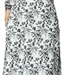 aradhika Women's Cotton Printed Kurta with Palazzo - (Off White)-picture-46