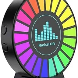 Wishbone Music LAVEL Light Music LAVEL Light Round Sound Dynamic Rhythm Light, Colorful Sound Pickup Ambient Light, Sound Control Colorful Music Atmosphere lamp.-picture-40