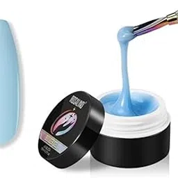 ROSALIND Sky Blue 15ml Builder Gel Extension Gel from BELLE GAGA™ Poly Nail Gel for Nail Art Decoration, Gel Extension Nail Thickening Easter Nail Gift Easy to DIY Use at Home Need UV Lamp to cure (A678)-picture-42