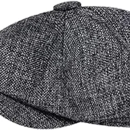 myaddiction Beret Hat British Spring Painter Cabbie for Adults Traveling Camping Gray-picture-38