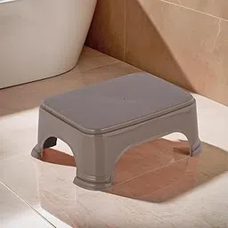 Kuber Industries Durable Bathroom Stool for Bathing | Comfortable Indoor Machiya for Sitting | Senior Citizens Bath Stool & Adults Patla Chair for Home | Plain P6 - Brown-picture-27