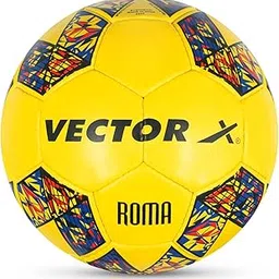 Vector X 32 Panel Roma Synthetic Rubberised Hand Stitched Indoor/Outdoor Water-Resistant Football with Latex Bladder, Yellow, Size 5, Suitable for Match and Training for Adults 15+ Years-image-13