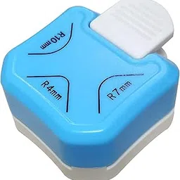 3-in-1 Paper Corner Rounder Punch (R4mm, R7mm, R10mm) MultiPurpose Craft Punch, Envelope Board & Hole Puncher for Laminate, Photos, Card Making, and Scrapbooking Pack of 1 Blue-picture-22