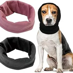 2 Pcs Dog Ear Defenders - Protectors for Bath, Shower & Anxiety Relief - Cat & Dog Ear Covers - Pink, Black-picture-11