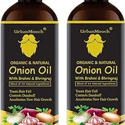 UrbanMooch Organic & Natural Red Onion Hair Oil With Red Onion Extract Combo Pack 200Ml (Each 100Ml)-picture-10