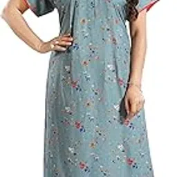 benkils Women's Alpine Maxi Casual Relaxed Nightgown-picture-50