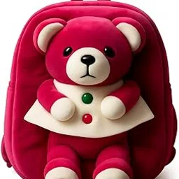 cartbrink Kids Plush Teddy Backpack – Soft Rabbit School Bag for Toddlers & Preschool, Cute Animal Backpack with Adjustable Straps – Lightweight & Comfortable for Boys & Girls image 1