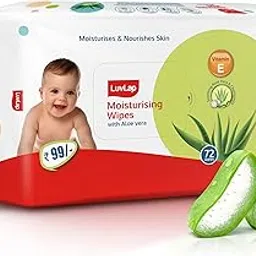 LuvLap Paraben Free Baby Wipes with Aloe Vera (72 Wipes/Pack)-image-61