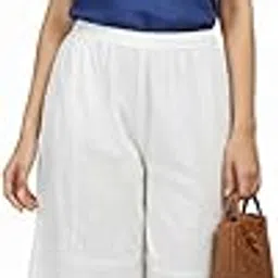 Chikankari by Kraft Women's Hand-Embroidered Ethnic Double Layer with Laces Fancy Palazzo-picture-24