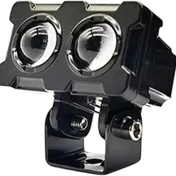 Dual LED Fog Light with Optical Lens, High Heat Dissipation, Yellow and White Light, Adjustable Installation Mount, Black-picture-42