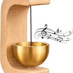 FLEEBEE Wooden Door Bell Beech Wood Magnetic Dopamine Doorbell, Vintage Shopkeeper Entry Alert Bell Wall-Mount Decorative Sound Bell for Home, Office & Store Use(5x7.5cm)-image-85