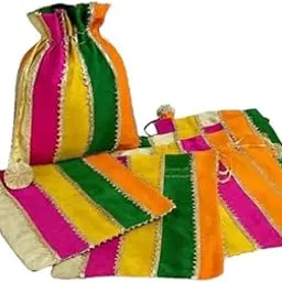 Bagsadda Ethnic Gift Potli Bags – Festive Return Gifts & Favor Pouches for Diwali, Weddings, & Shagun – Pack of 24-picture-48