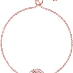 925 Silver Rose Gold Circle of Zircon Bracelet, Adjustable | Gifts for Women and Girls | With Certificate of Authenticity and 925 Stamp | 6 Months Warranty-image-58