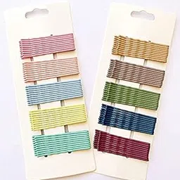 Staila 50 Count Multicolor Bobby Pins – 2.4-Inch Crimped Hair Pins with Slide-On Opener, Available in 5 Vibrant Colors for Secure and Stylish Hair Stylinglours, 2.4 Inches, 50 Count image 1