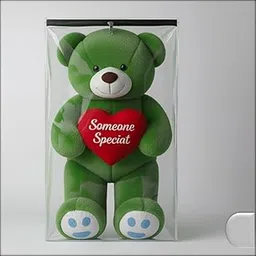 Yoonick Cover for 3.5 Feet Teddy Bear PVC Plastic Transparent | Dustproof | Waterproof | Black Zipper | Stainless Steel Runner (Best Fit for Teddy Bear Size : Height-3.5 Feet x Width-2.5 Feet)-image-22
