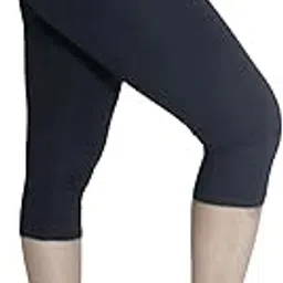 Pink Shell Women Short Sport Capri Leggines for Gym Workout for Girls for Women Women 3/4th Cotton Plain Capri-image-0