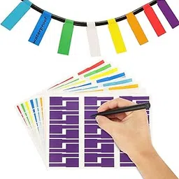Cable Labels,Waterproof Label Stickers,240 PCS ​Wire Labels Tags,Handwritten and Printable Cable Labels for Cable Management and Identification in Electronics, Computers, Etc-picture-48