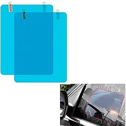 Kozdiko Car Anti Fog Film For Car Mirror Car Window Film Water Protective Film Sticker for Car Anti-Glare, Anti-Scratch, Rainproof (2 PCs Square) Compatible With Mahindra Rexton-picture-27