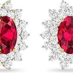pc jeweller Yellow Gold and Diamond Stud Earrings for Women-picture-30